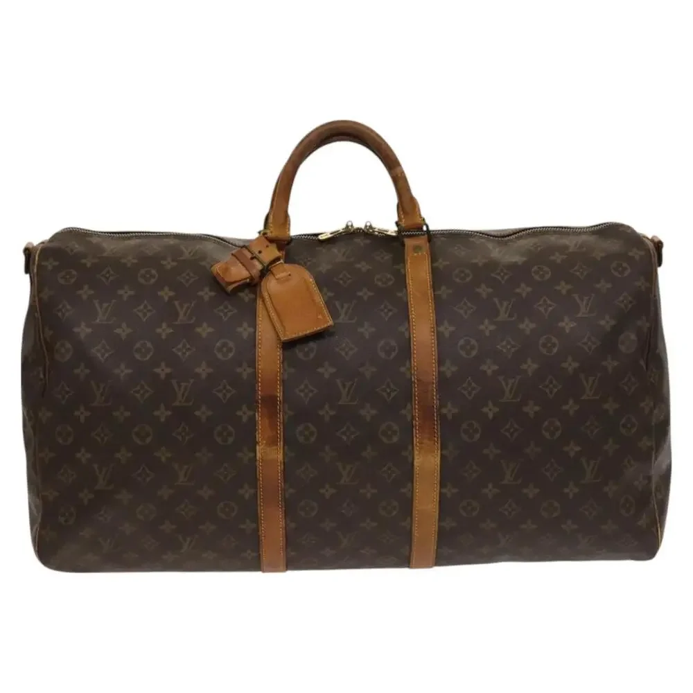 LOUIS VUITTON Monogram Keepall Bandouliere 60 Boston Bag M41412